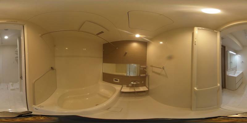 パノラマ画像バスルーム