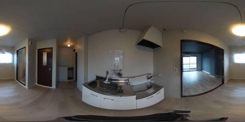 パノラマ画像キッチン