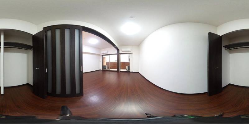 パノラマ画像寝室