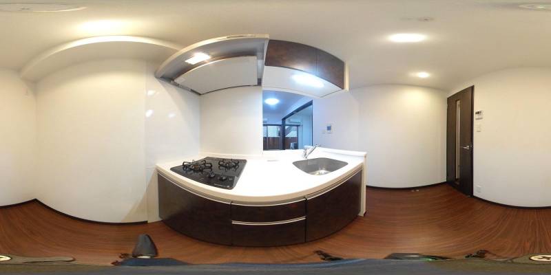 パノラマ画像キッチン