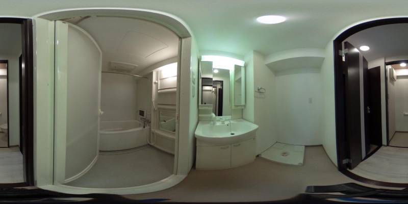 パノラマ画像洗面所