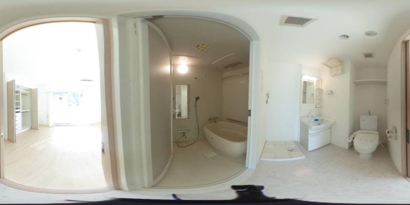 パノラマ画像バスルーム