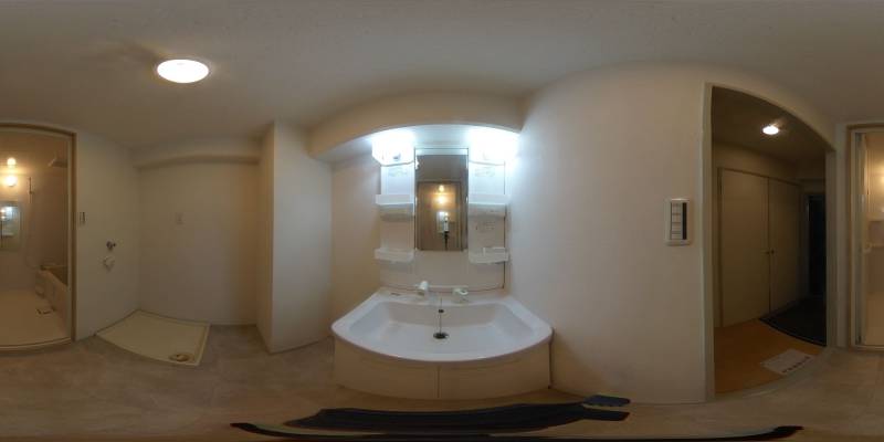 パノラマ画像洗面所