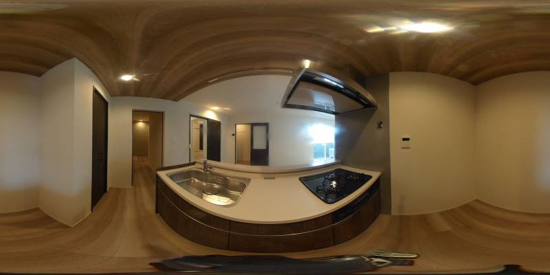 パノラマ画像キッチン