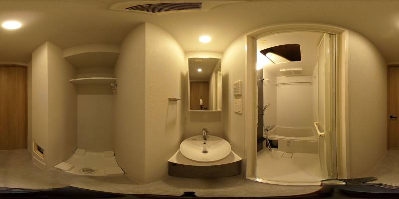 パノラマ画像洗面所