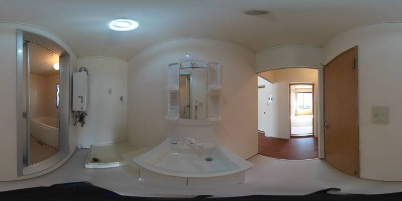 パノラマ画像洗面所