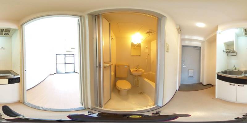 パノラマ画像バスルーム