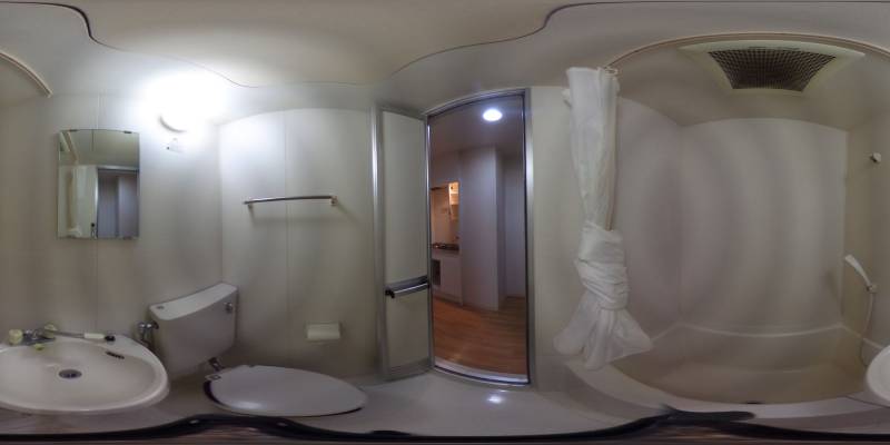 パノラマ画像バスルーム