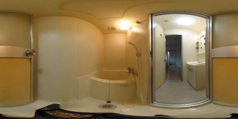 パノラマ画像バスルーム