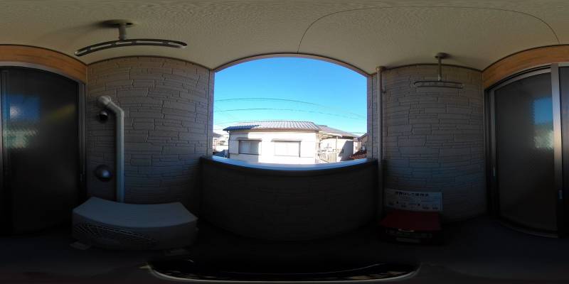 パノラマ画像バルコニー