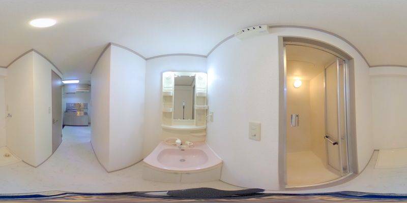 パノラマ画像洗面所