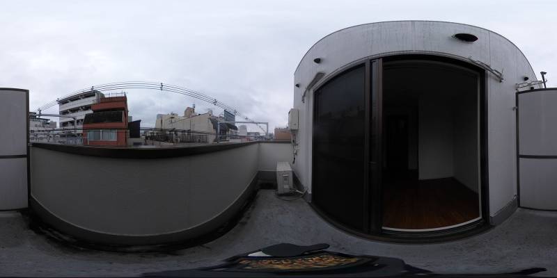 パノラマ画像バルコニー