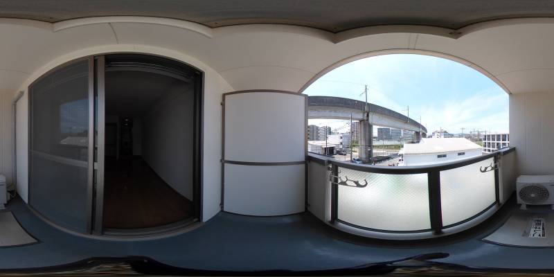 パノラマ画像バルコニー