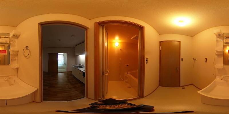 パノラマ画像洗面所