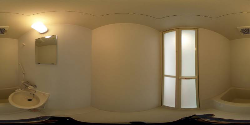 パノラマ画像バスルーム