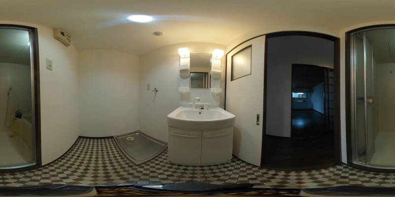 パノラマ画像洗面所