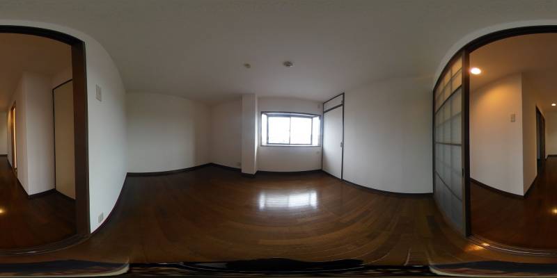 パノラマ画像寝室