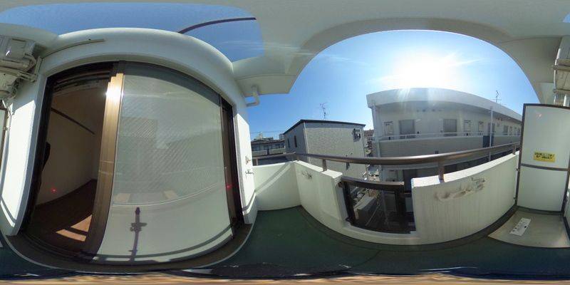 パノラマ画像バルコニー