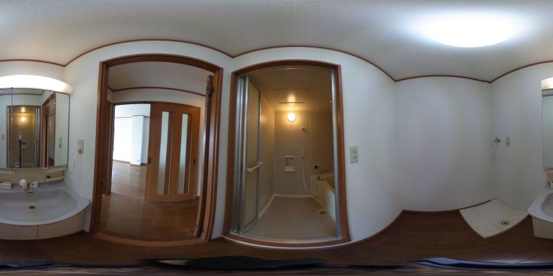 パノラマ画像洗面所