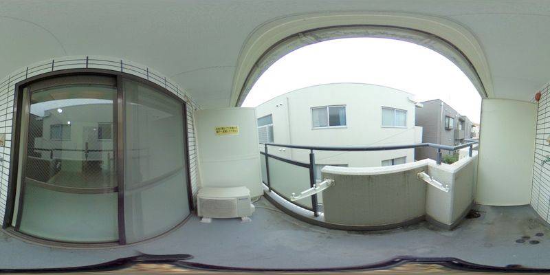 パノラマ画像バルコニー