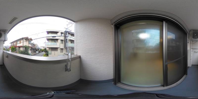 パノラマ画像バルコニー