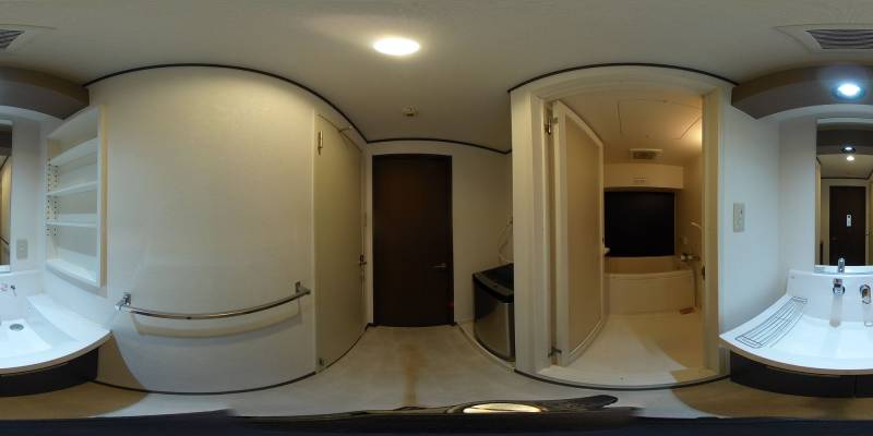 パノラマ画像洗面所