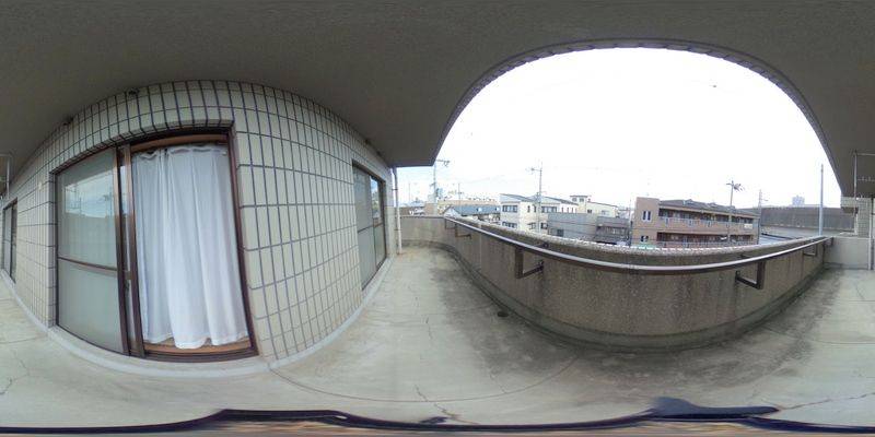 パノラマ画像バルコニー