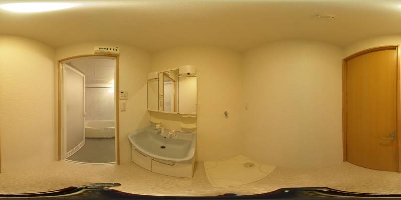 パノラマ画像バスルーム