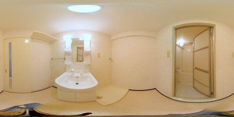 パノラマ画像洗面所