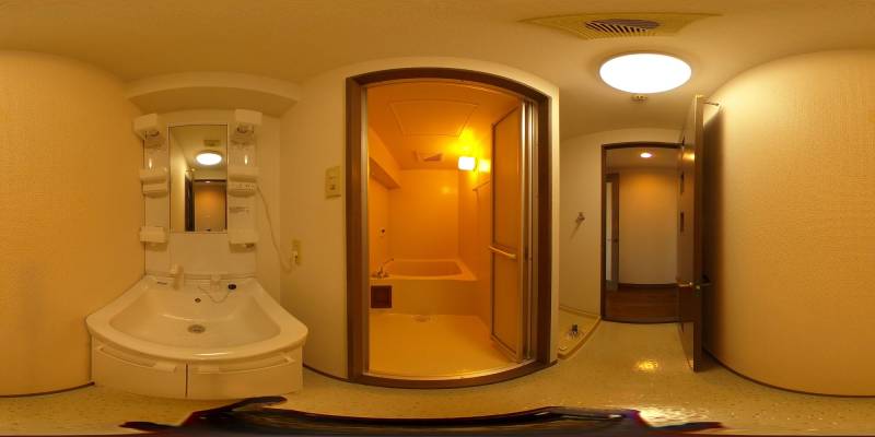 パノラマ画像洗面所