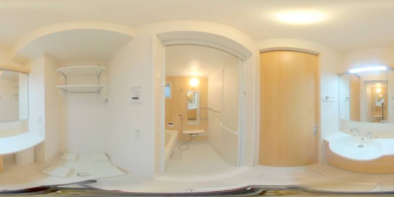 パノラマ画像洗面所