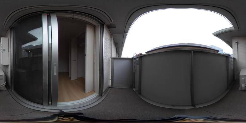 パノラマ画像バルコニー