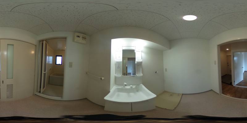 パノラマ画像洗面所
