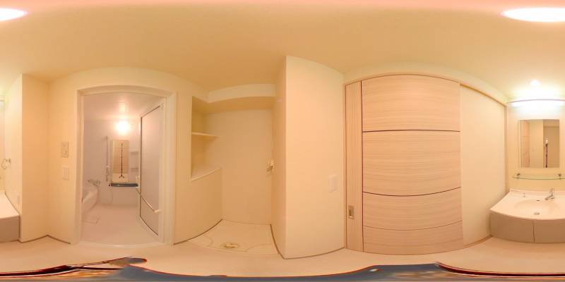 パノラマ画像洗面所