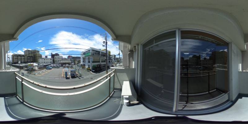 パノラマ画像バルコニー