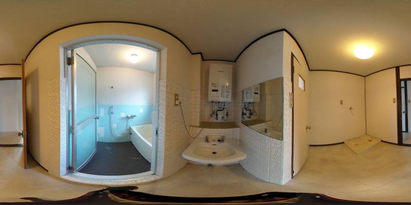 パノラマ画像洗面所