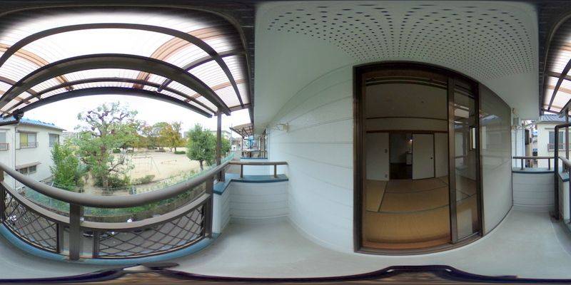 パノラマ画像バルコニー