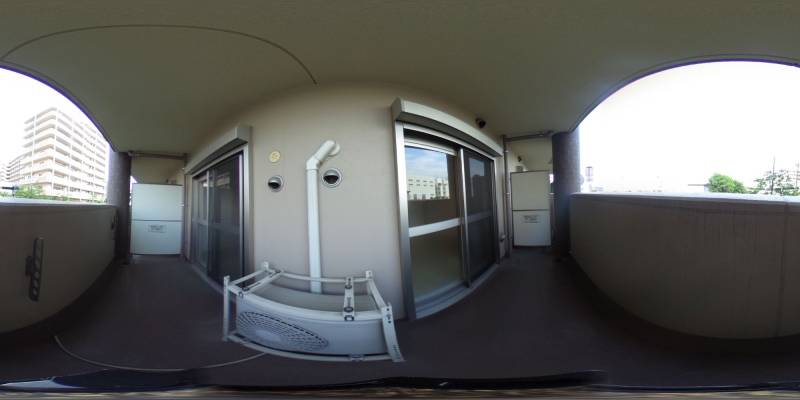 パノラマ画像バルコニー
