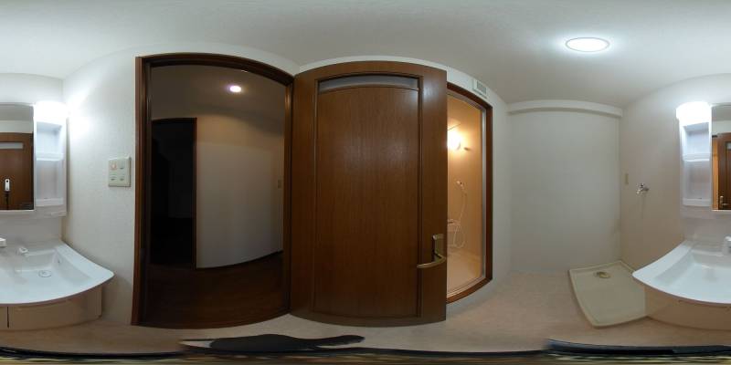 パノラマ画像洗面所