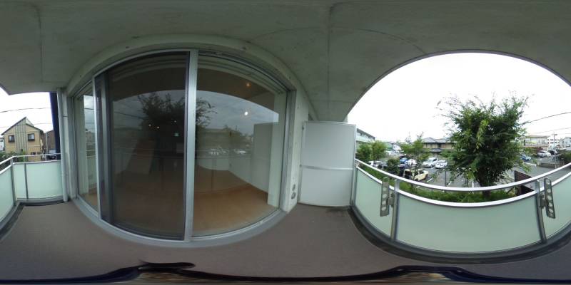 パノラマ画像バルコニー