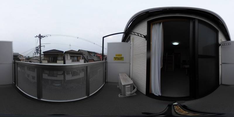 パノラマ画像バルコニー