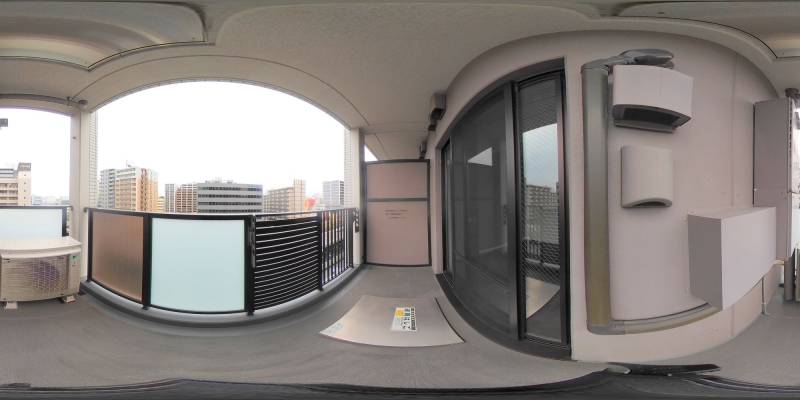 パノラマ画像バルコニー