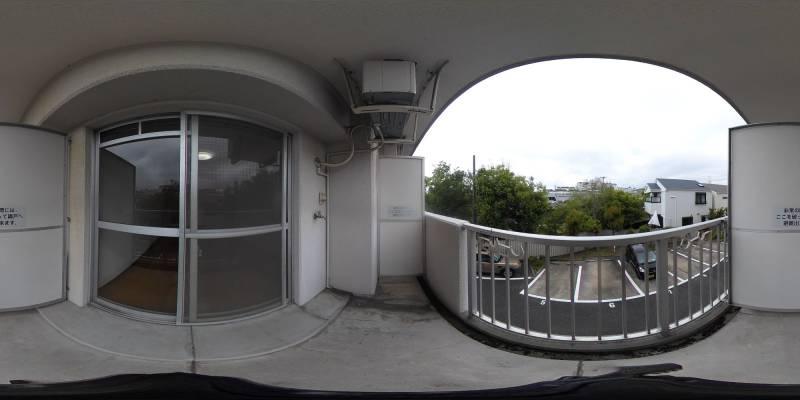 パノラマ画像バルコニー