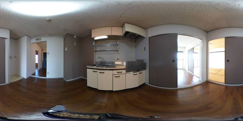 パノラマ画像キッチン