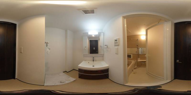 パノラマ画像洗面所