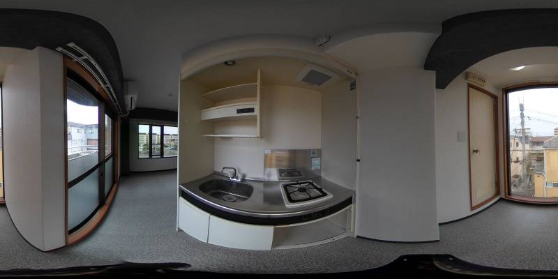 パノラマ画像キッチン