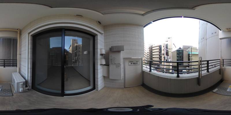 パノラマ画像バルコニー