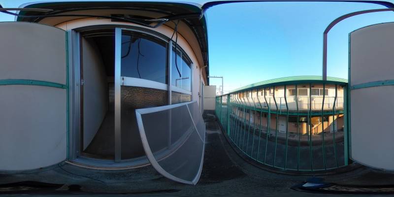 パノラマ画像バルコニー