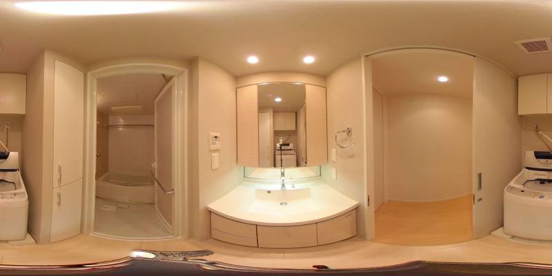 パノラマ画像洗面所