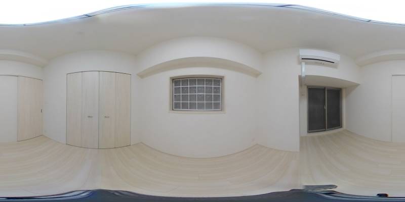 パノラマ画像寝室